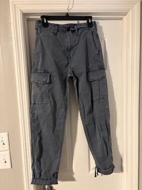American Eagle Outfitters Steal Blue Cargo Pants - Utility Pocket Detail